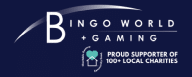 Bingo World Logo Blue Background - 192x72